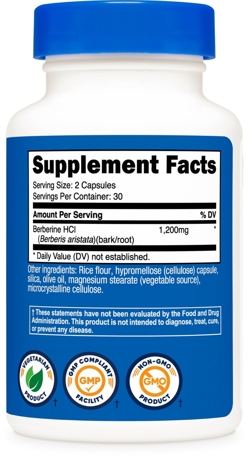 Nutricost Berberine Hcl 600Mg, 60 Capsules - Gluten Free, Vegetarian & Non-Gmo