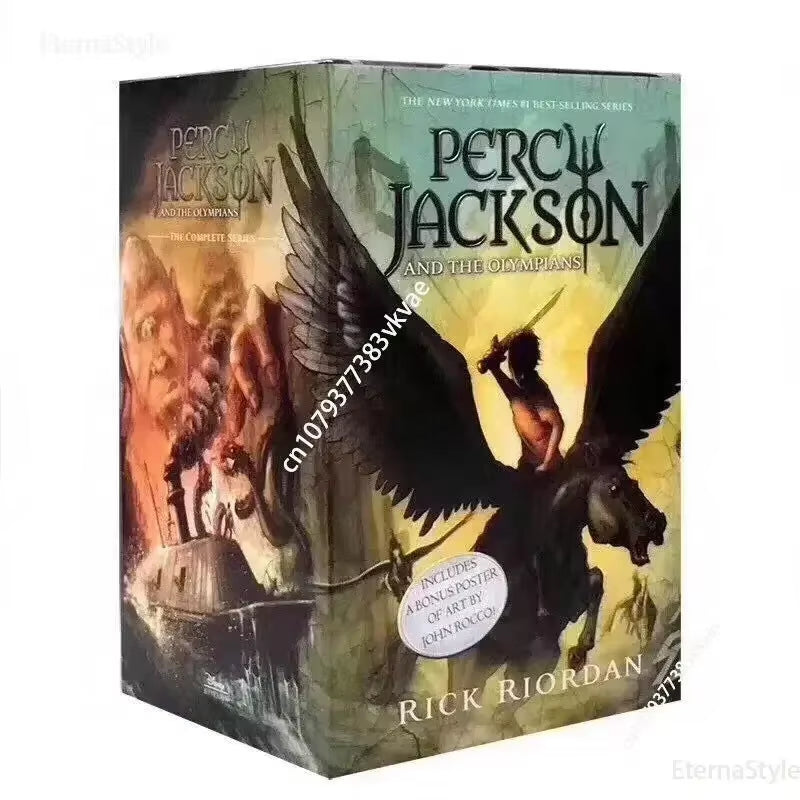5 Books/Set Percy Jackson & the Olympians English Original Novel Books Children'S English Picture Book Setsbooks