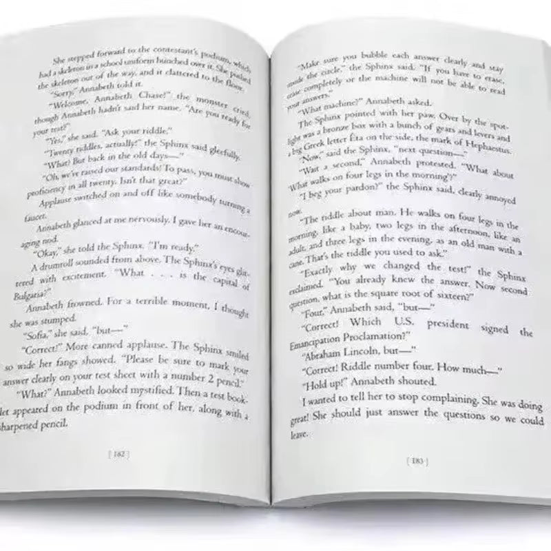 5 Books/Set Percy Jackson & the Olympians English Original Novel Books Children'S English Picture Book Setsbooks
