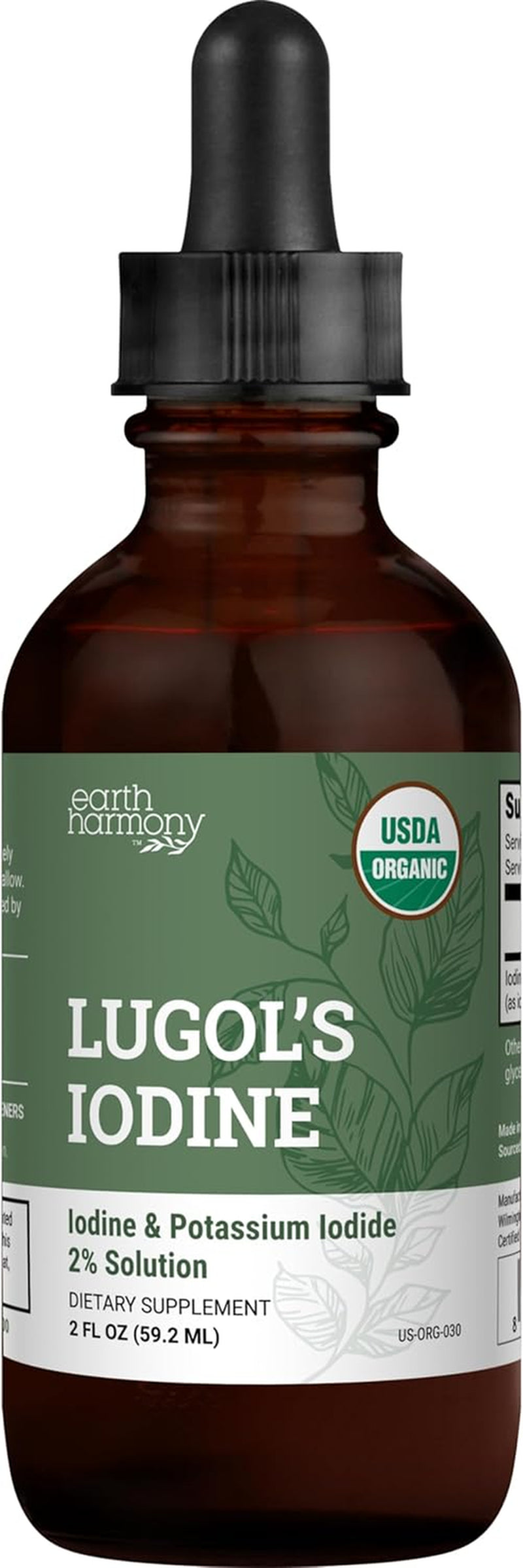 Organic Lugol'S Iodine, Iodine and Potassium Iodide 2% Solution 3000 Mcg - Liqui