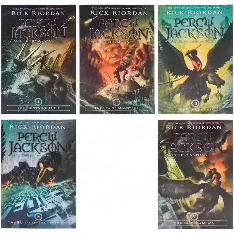 5 Books/Set Percy Jackson & the Olympians English Original Novel Books Children'S English Picture Book Setsbooks