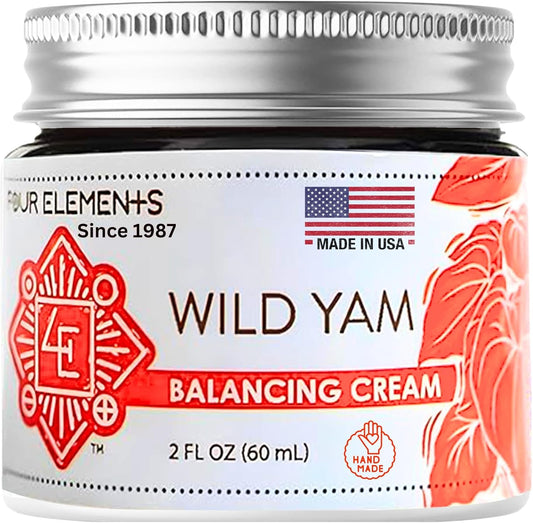 Wild Yam Balancing Cream, 2 OZ - 1St Place Winner at the 2023 International Herb Symposium for Creams and Salves! Proudly Farmed, Crafted and Packaged in WI, USA.